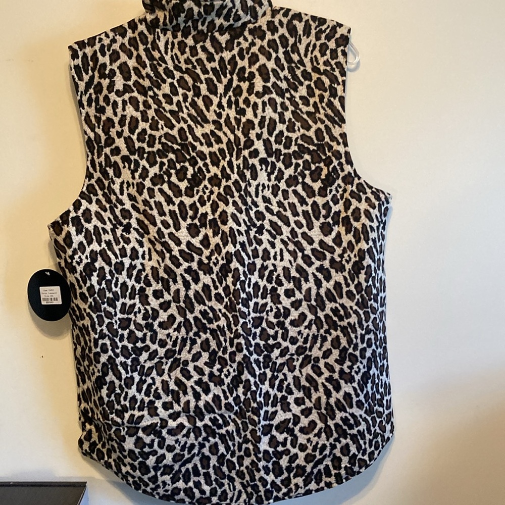 NWT Sunshine & Rodeo Leopard Vest - Picture 7 of 9